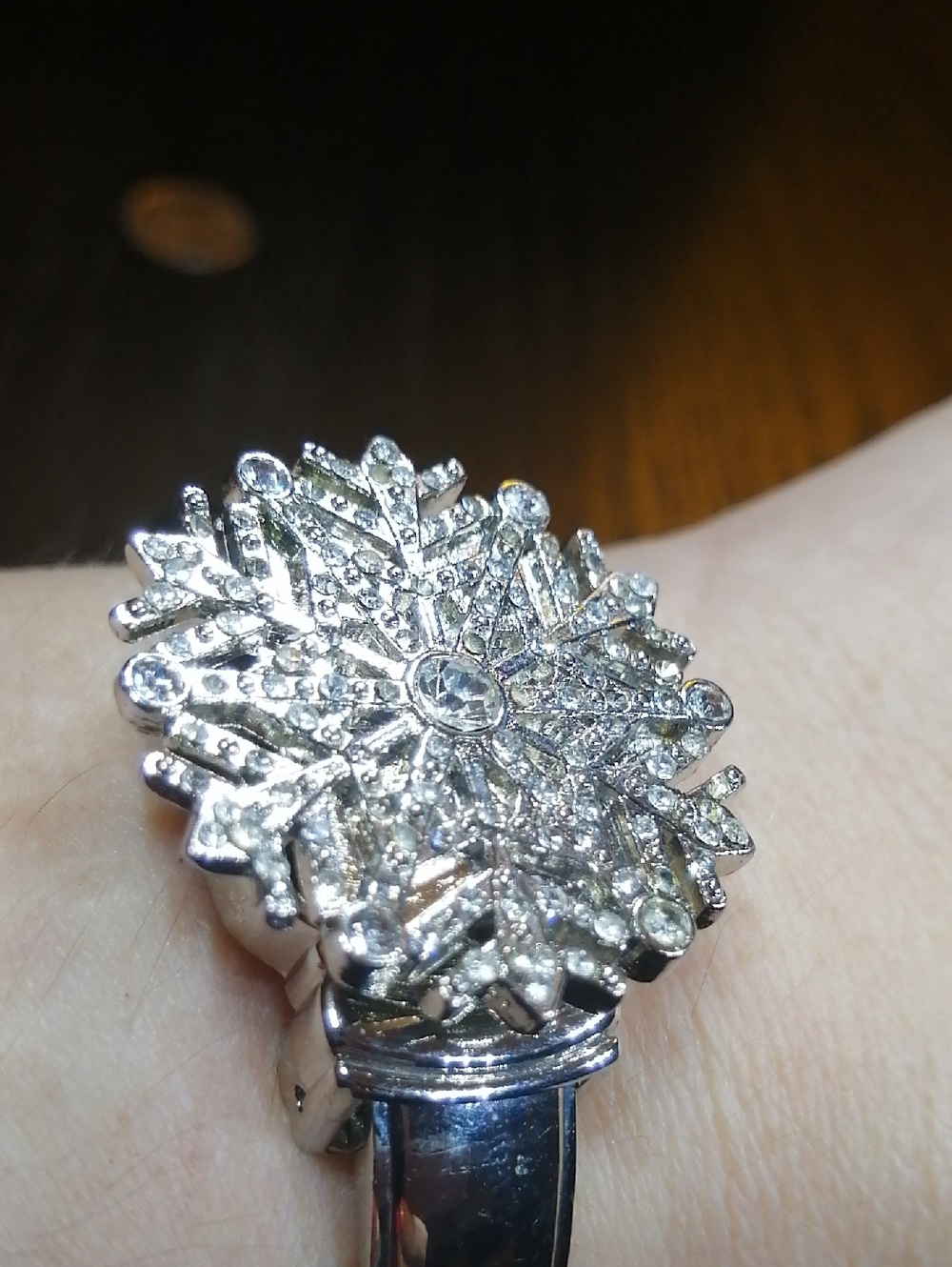 Snowflake Vintage Watch/ Bracelet Has Battery Fit 7